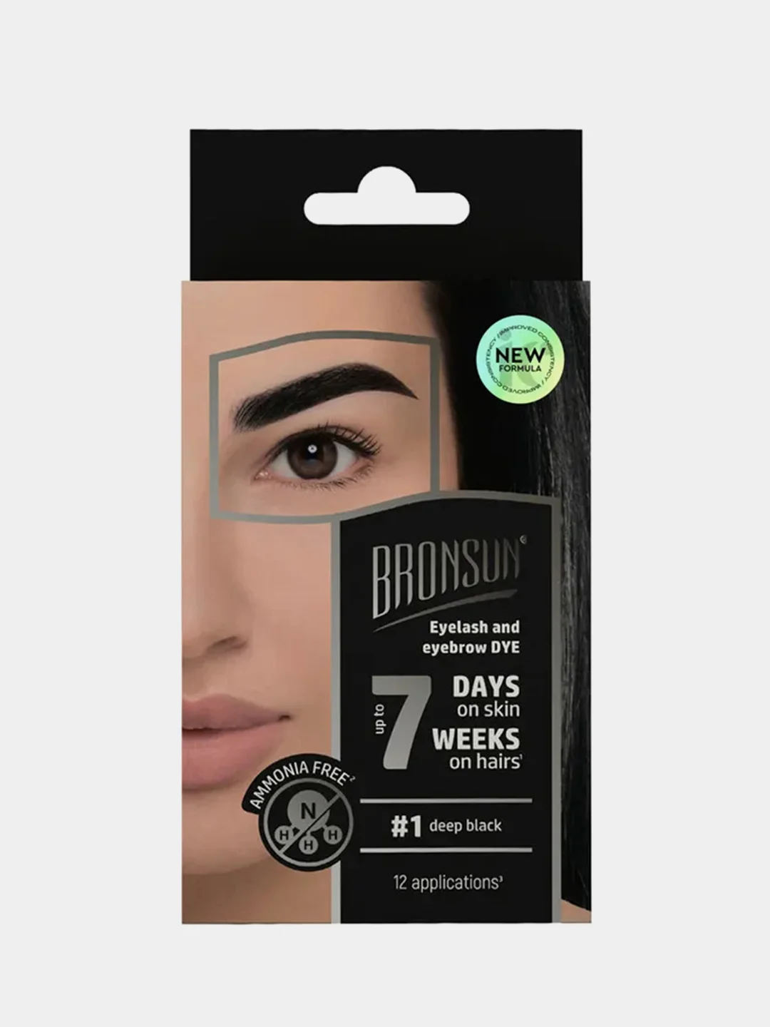 Набор краски для бровей Innovator Cosmetics BRONSUN, чёрный