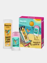 Набор Rexona Цитрусовый фреш, дезодорант твердый 40 мл, гель для душа 200 мл