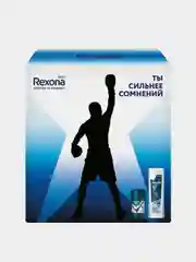 Подарочный набор Rexona Men Active power, дезодорант твердый 50 мл+гель для душа 180 мл