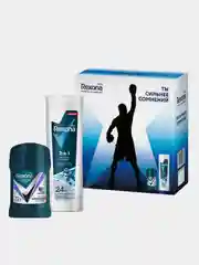 Подарочный набор Rexona Men Active power, дезодорант твердый 50 мл+гель для душа 180 мл