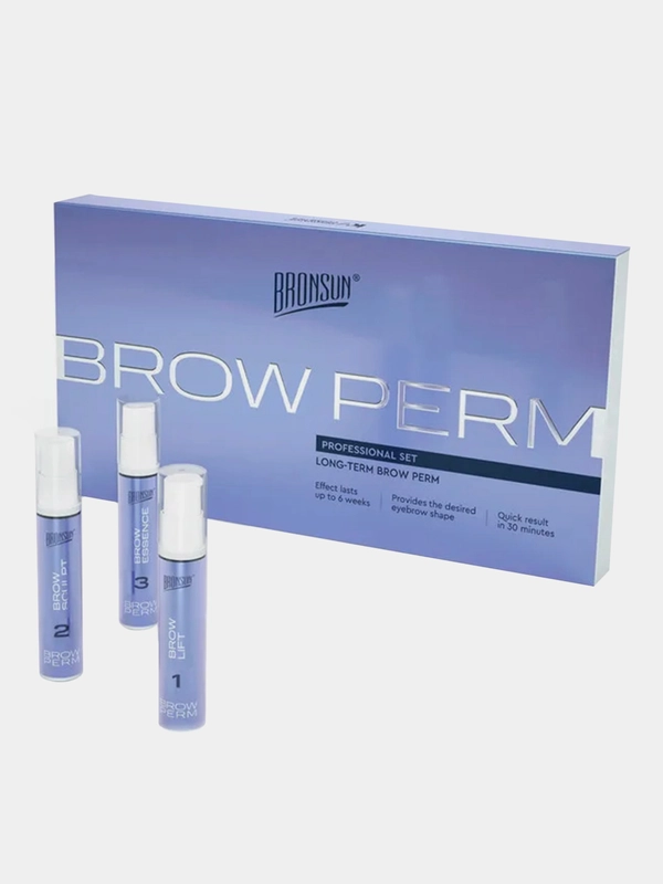 Набор для долговременной укладки бровей Innovator Cosmetics BRONSUN Brow Perm, 10 мл