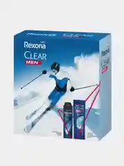 Подарочный набор Rexona Men+Clear, антиперспирант 150 мл+шампунь 200 мл