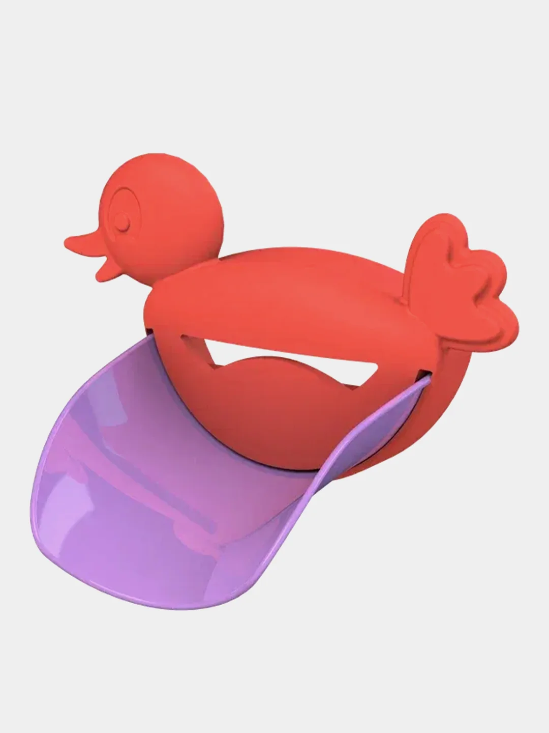 Насадка на кран KidPlast Уточка, красно-фиолетовая