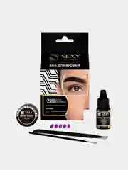 Набор хны для бровей Innovator Cosmetics SEXY BROW HENNA, черный цвет