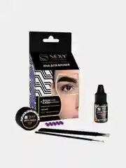 Набор хны для бровей Innovator Cosmetics SEXY BROW HENNA, черный цвет