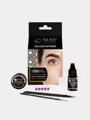 Набор хны для бровей Innovator Cosmetics SEXY BROW HENNA, темно-коричневый цвет