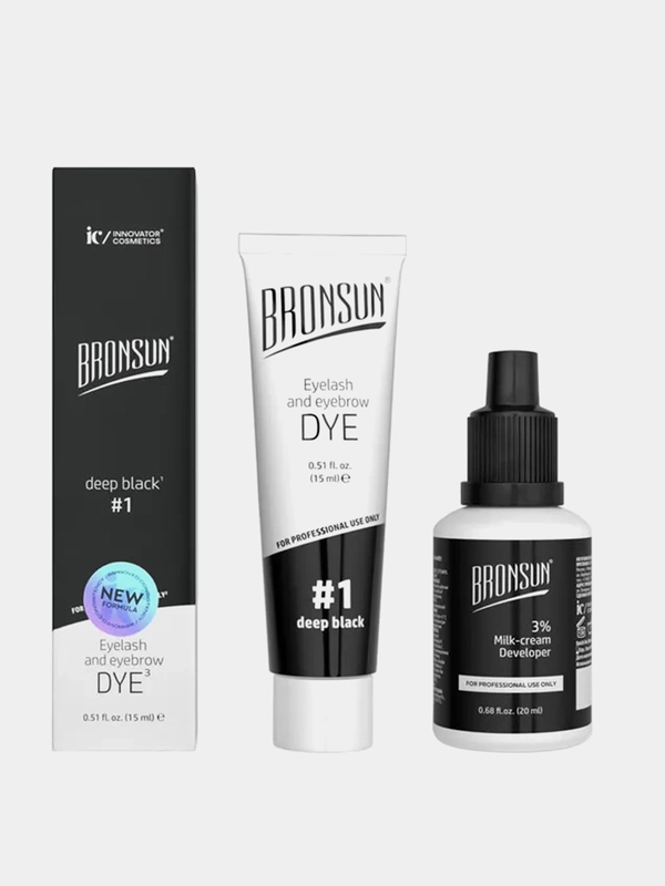 Краска для ресниц и бровей Innovator Cosmetics BRONSUN комплект №1