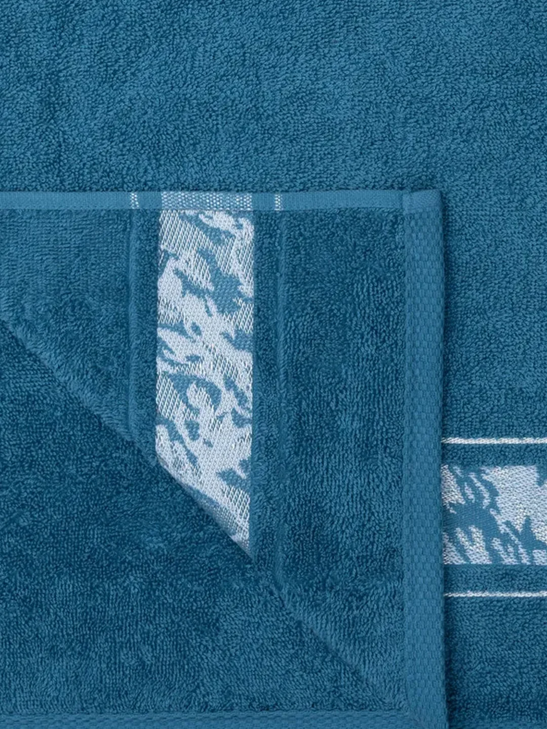 Полотенце махровое банное 70х130 см 100% хлопок 390 гр/м2 синий DM Прайм Marble Pattern