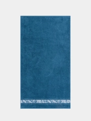 Полотенце махровое банное 70х130 см 100% хлопок 390 гр/м2  синий DM Прайм Marble Pattern