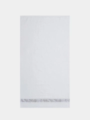 Полотенце махровое банное 70х130 см 100% хлопок 390 гр/м2  белый DM Прайм Marble Pattern