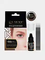 Набор хны для бровей Innovator Cosmetics SEXY BROW HENNA, светло-коричневый цвет, 5 капсул