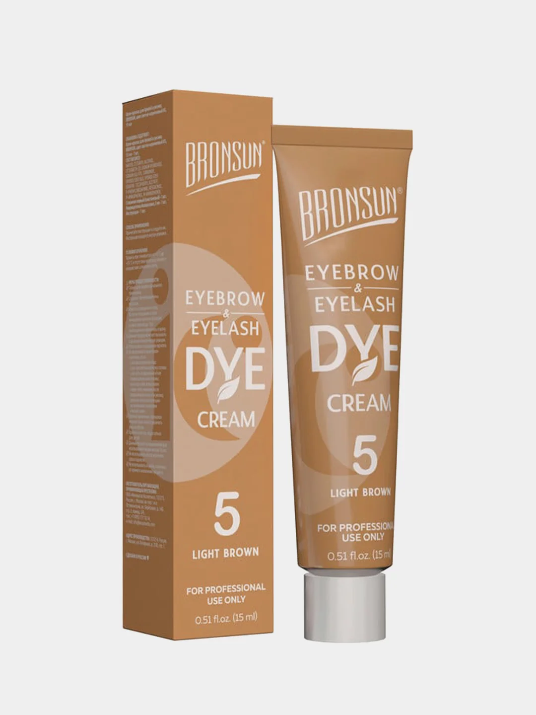Крем-краска для бровей и ресниц Innovator Cosmetics BRONSUN, №5 светло-коричневый, 15 мл