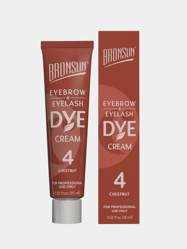 Крем-краска для бровей и ресниц Innovator Cosmetics BRONSUN, №4 каштан, 15 мл