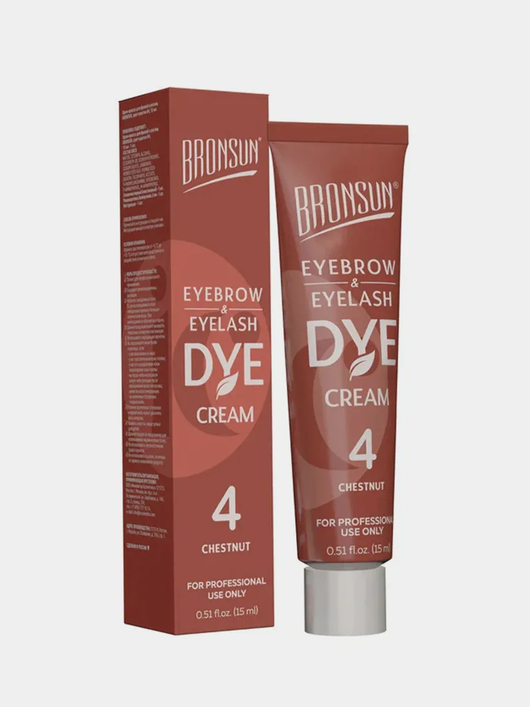 Крем-краска для бровей и ресниц Innovator Cosmetics BRONSUN, №4 каштан, 15 мл