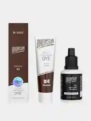 Комплект краска для бровей Innovator Cosmetics BRONSUN + оксидант, каштан