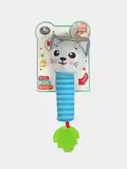 Игрушка Умка Погремушка Котенок, пищалка, 11,5х14,5х1 см