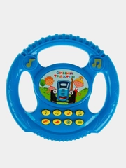 Игрушка Умка Музыкальный руль Синий трактор, 21x20х3 см