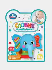 Игрушка Умка Погремушка браслет, слоник, 18х10х4 см
