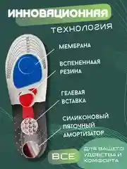 Стельки для обуви кроссовок спортивные , обрезные