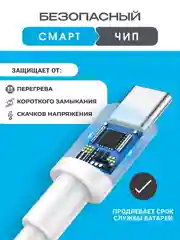 Кабель плетеный 60w для iPhone 15 и Android, Type C / Type C с быстрой зарядкой