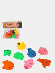 Набор игрушек для ванной, 8 шт, резиновые игрушки для купания