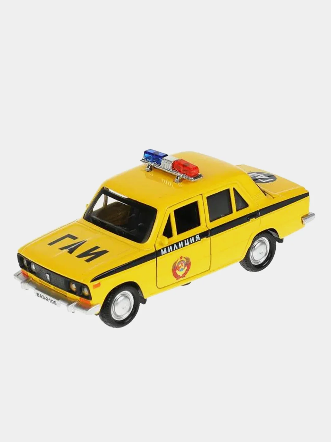 Игровой набор Технопарк "Пост ГАИ", ВАЗ-2106, гараж, 23 х 11 х 17 см