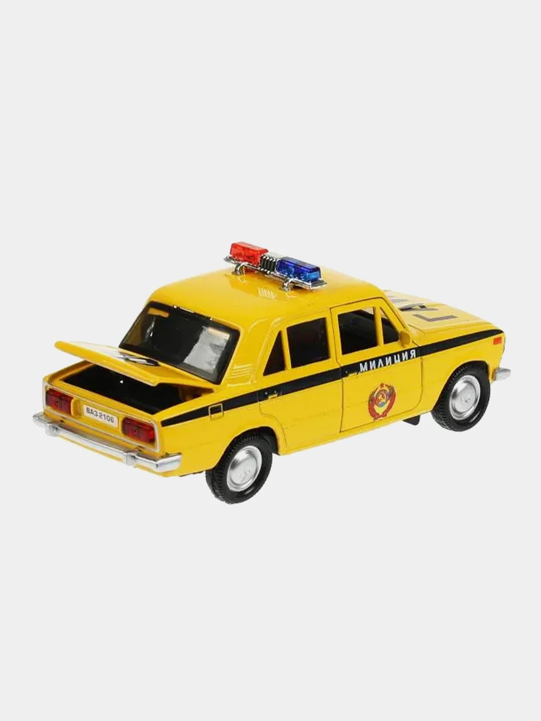 Игровой набор Технопарк "Пост ГАИ", ВАЗ-2106, гараж, 23 х 11 х 17 см