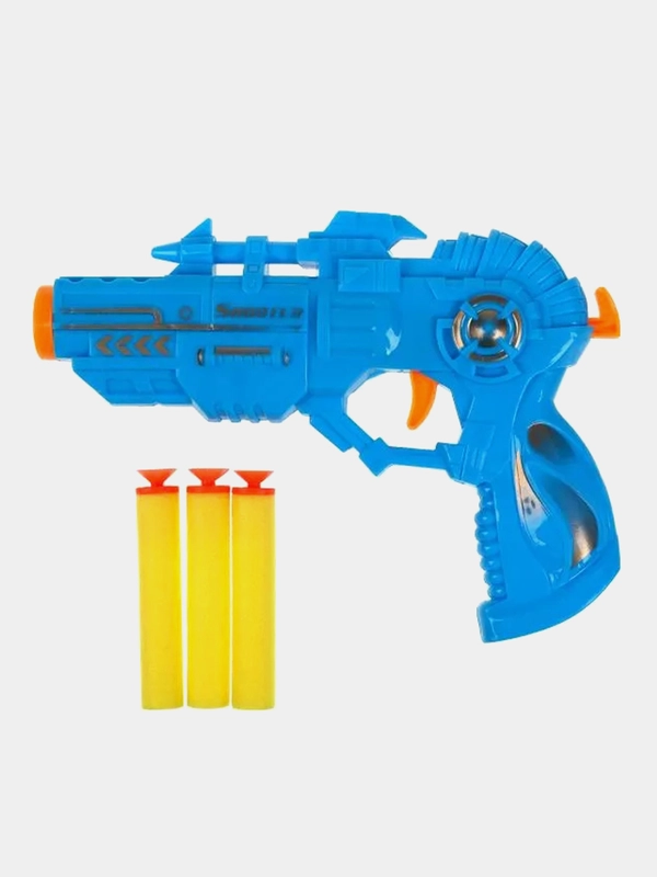 Игрушка Играем вместе Бластер, мягкие пули, 15х15х3 см, 3+