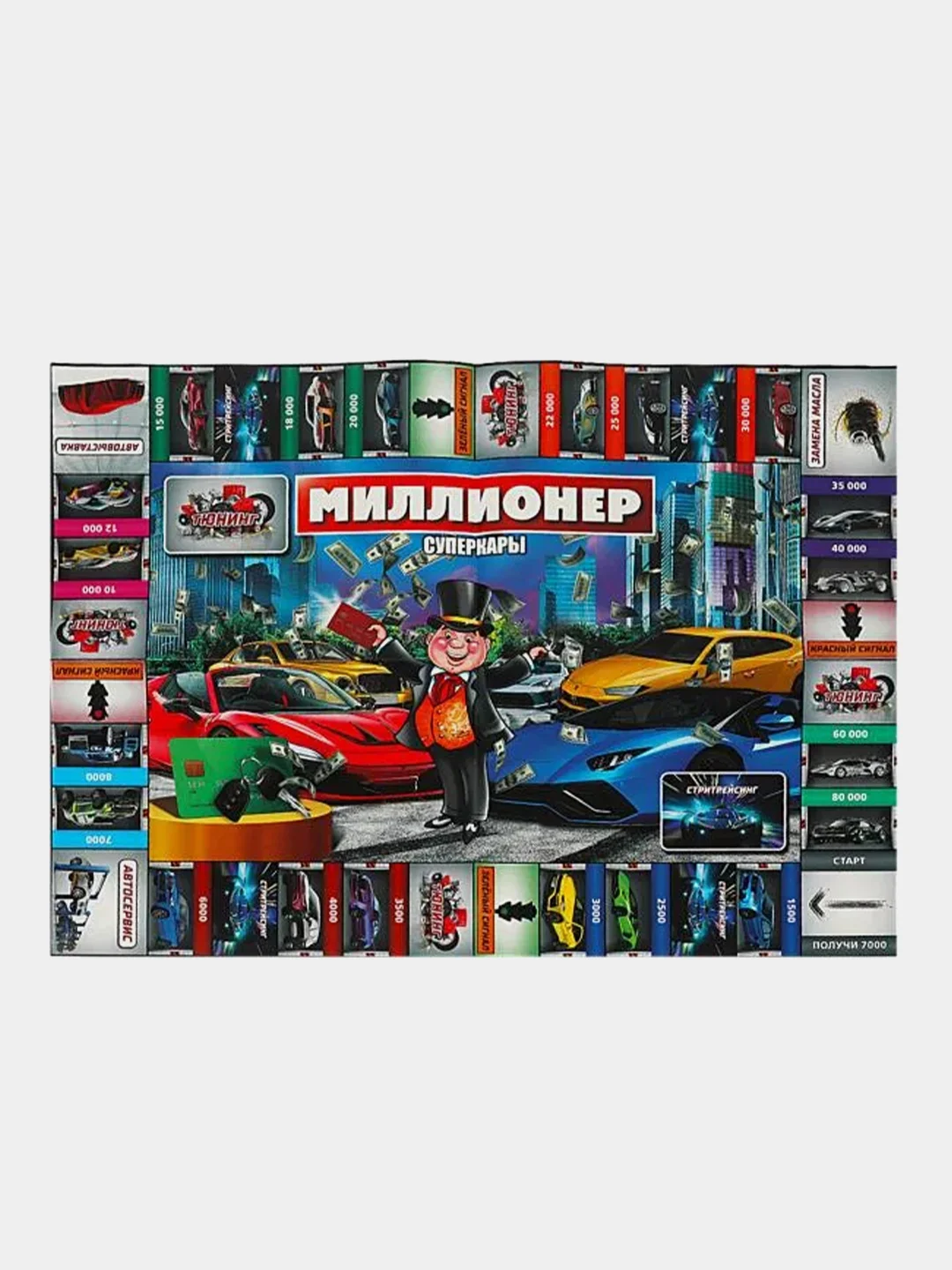 Настольная бизнес-игра Умные игры "Миллионер. Суперкары", коробка