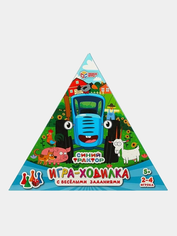 Настольная игра-ходилка Умные игры "Синий трактор", коробка