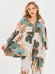 Пижама женская с брюками хлопок, оверсайз , домашняя одежда