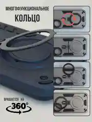 Темно-синий противоударный чехол для Honor X7B