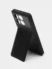 Черный кожаный чехол для Xiaomi Poco X6 Pro (Сяоми Поко Икс 6 Про/ х6 Про), с карманом для карт