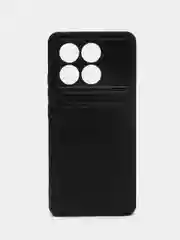 Кожаный чехол для Xiaomi Poco X6 Pro (Сяоми Поко Икс 6 Про/ х6 Про), с карманом для карт