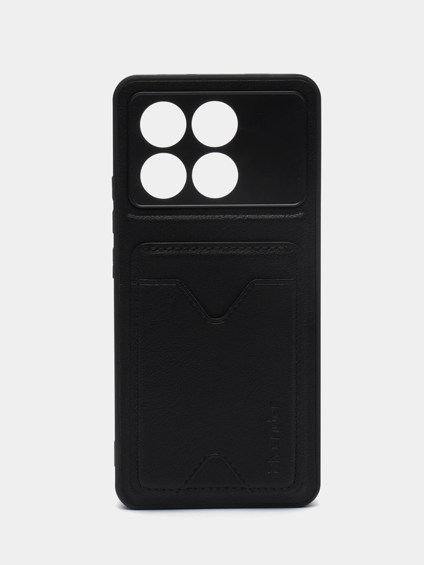 Кожаный чехол для Xiaomi Poco X6 Pro (Сяоми Поко Икс 6 Про/ х6 Про), с карманом для карт