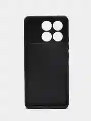Черный кожаный чехол для Xiaomi Poco X6 Pro (Сяоми Поко Икс 6 Про/ х6 Про), с карманом для карт