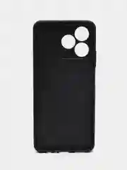 Черный кожаный чехол для Realme C53/C51/Note 50 (Реалми С53/С51/Ноут 50), с карманом для карт