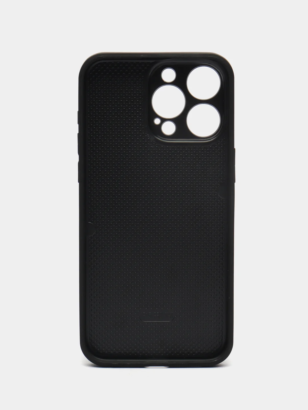 Черный кожаный чехол для iPhone 15 Pro Max (Айфон 15 Про Макс), с карманом для карт