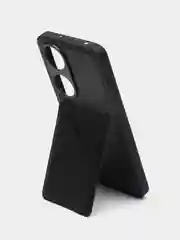 Черный чехол для Honor X7b (Хонор Икс 7б / Икс 7Б), с карманом для карт, кожаный