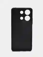 Черный кожаный чехол для Xiaomi Redmi Note 13 4G (Редми Ноут 13 4 Джи), с карманом для карт