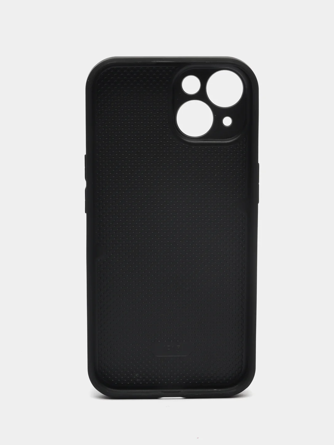 Черный кожаный чехол для iPhone 15 (Айфон 15), с карманом для карт