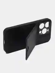 Кожаный чехол для iPhone 15 Pro (Айфон 15 Про), с карманом для карт