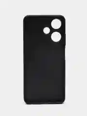 Черный кожаный чехол для Infinix HOT 30i (Инфиникс Хот 30 ай), с карманом для карт