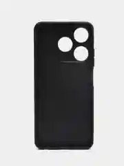 Черный кожаный чехол для Tecno Spark 10 / 10C (Техно Спарк 10С), с карманом для карт