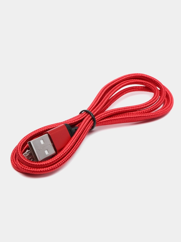 Кабель зарядки для iPhone и Android, Borofone bx87, Micro-USB/ Lightning, в тканевой оплетке