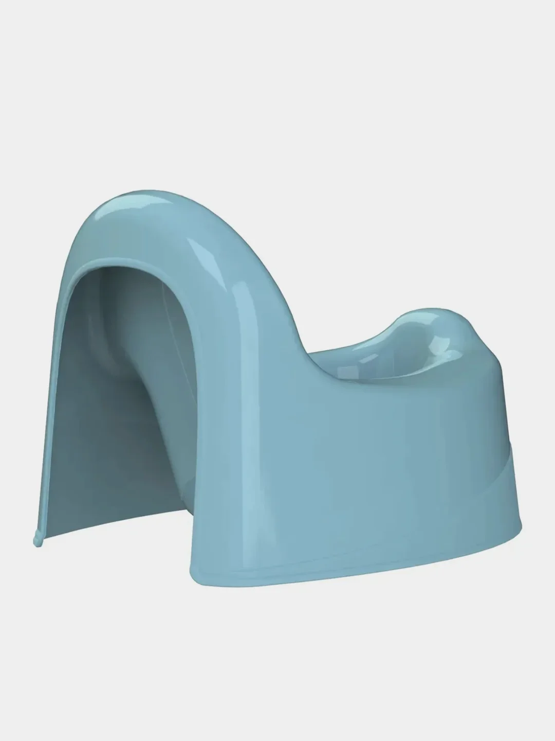 Горшок туалетный KidPlast Bunny, с крышкой, 22х26 см