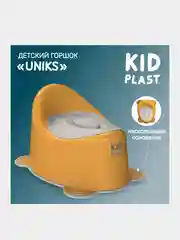 Горшок туалетный KidPlast Uniks, пластиковый, с крышкой