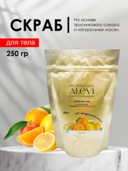 AleVi Скраб для тела, ног, рук "Цитрусовый лимфодренажный детокс", 250 гр