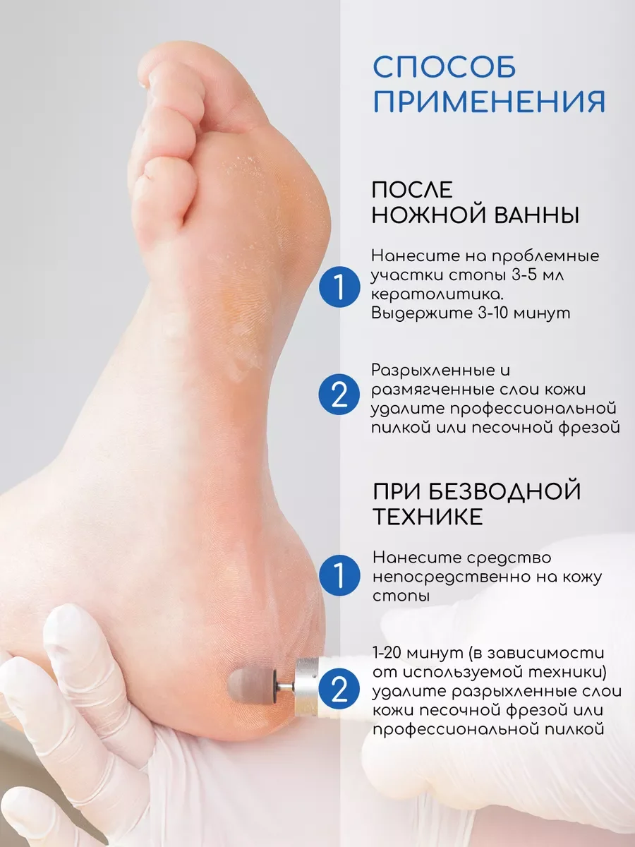 Кератолитик для педикюра жидкое лезвие для пяток