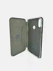 Черный чехол книжка с карточкой для Honor 8C